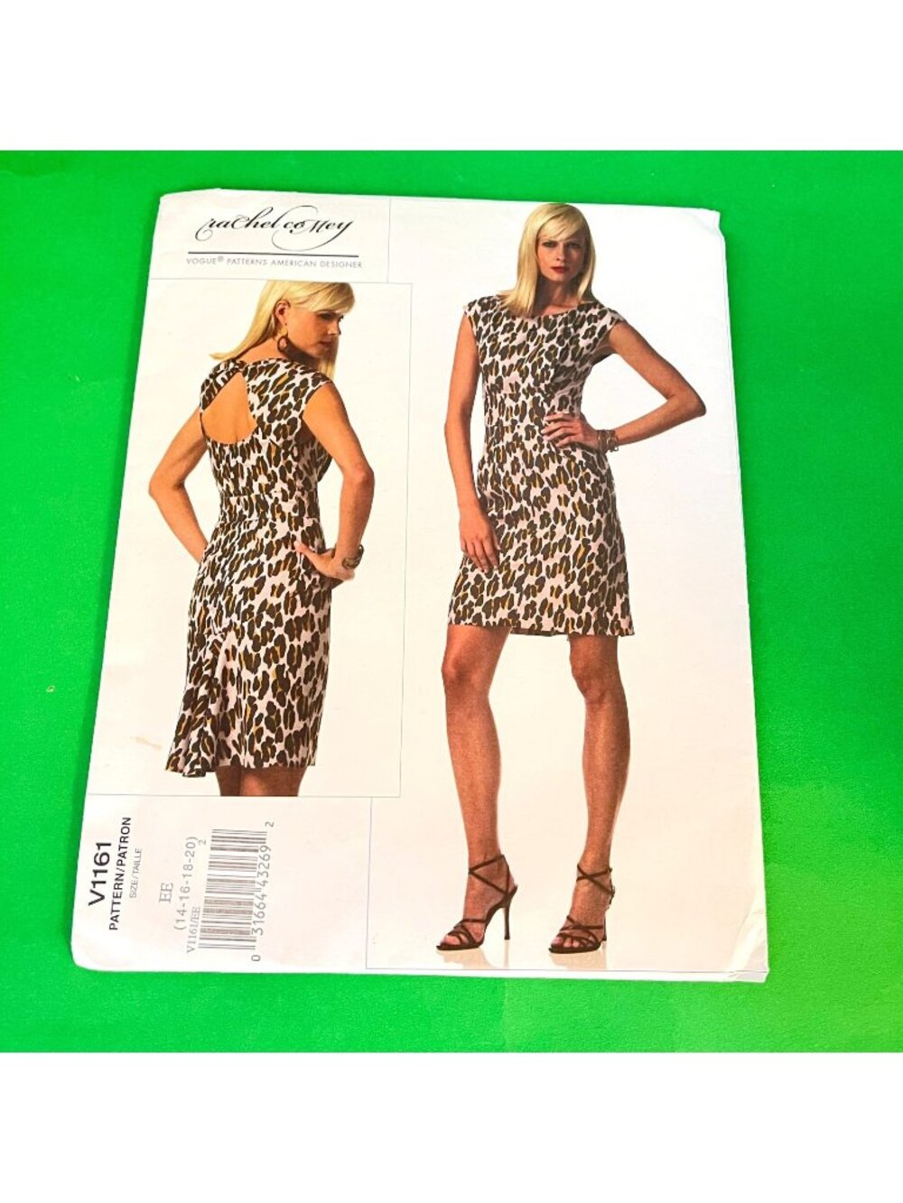 Vogue V1161 Rachel Comey Dress Open Back Size 14 16 18 20 Sew Pattern Uncut USA